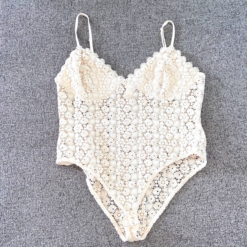 Knitted see through boho bodysuit!